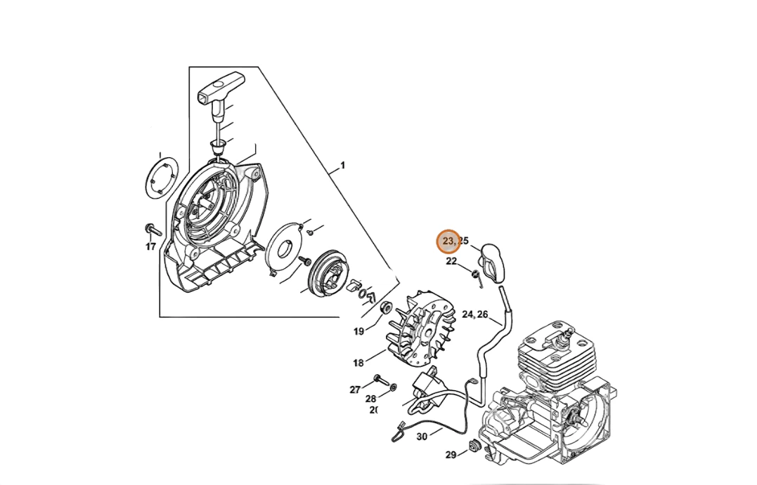 Stihl - 4134-405-1000 - Ignition Wire Plug