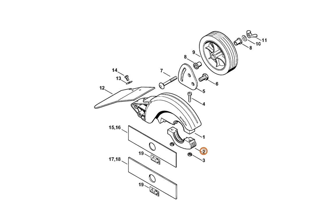 Stihl - 4137-716-6500 - Clamping Element