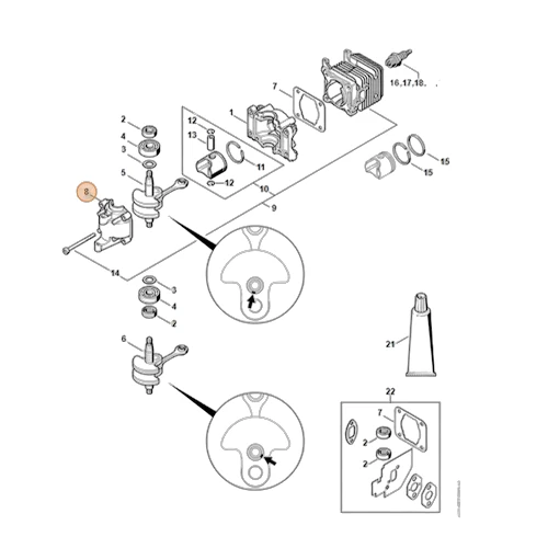 Stihl - 4140-021-2500 - Oil Pan