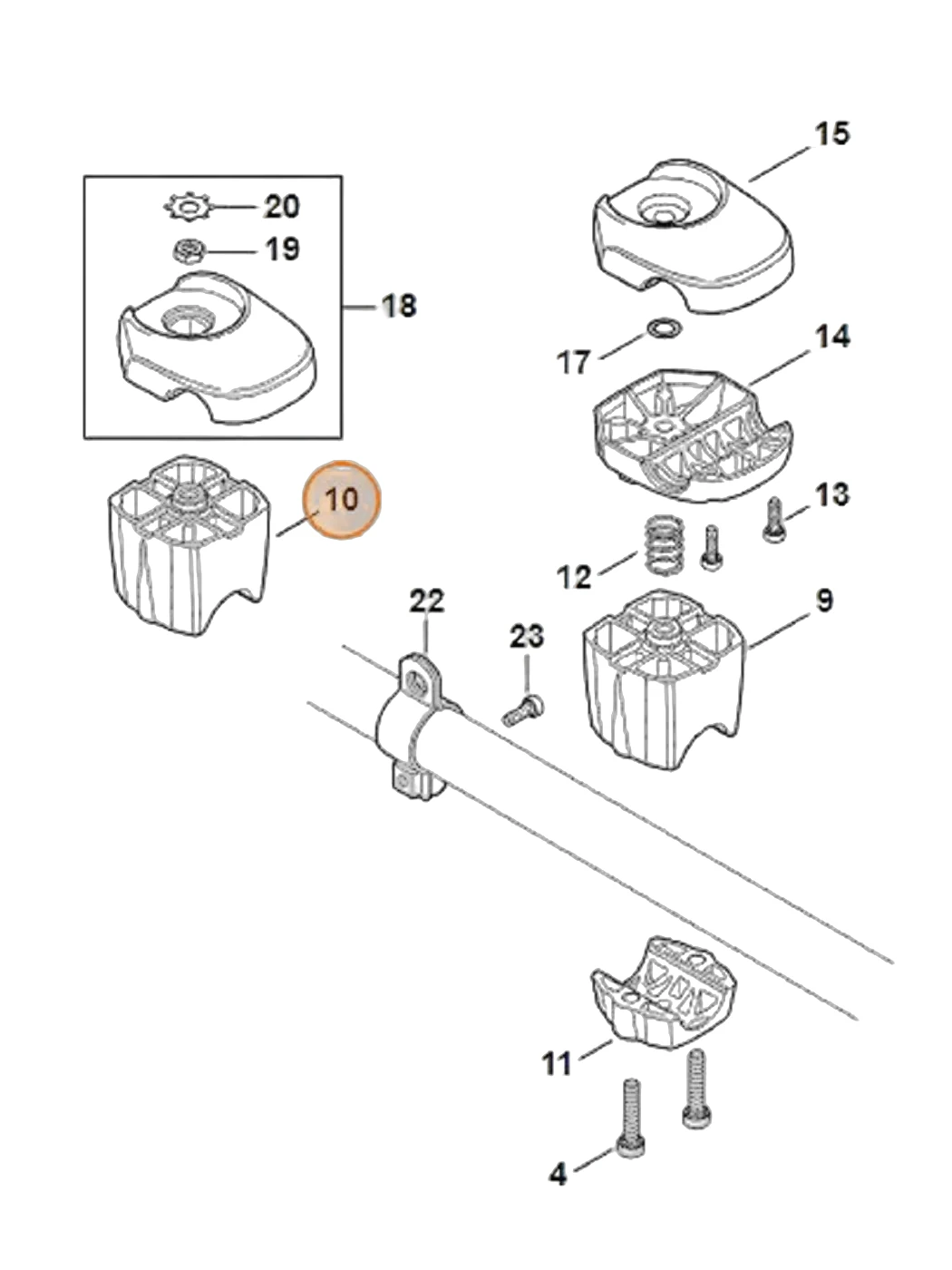 Stihl - 4147-790-7601 - Bracket