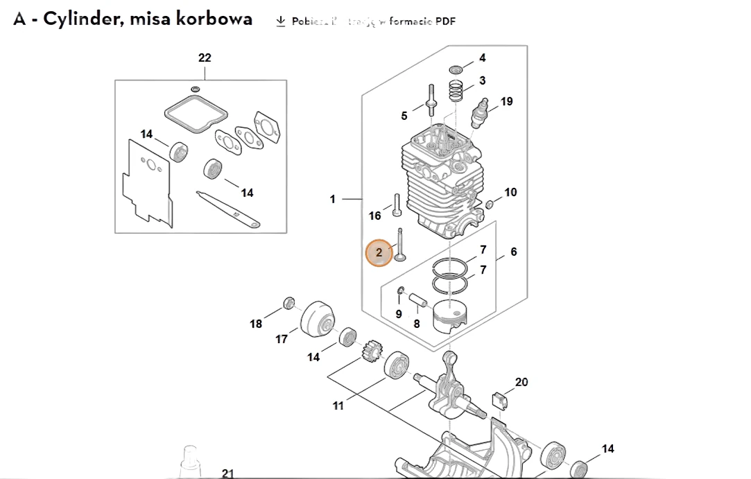 Stihl - 4180-025-2002 - Valve