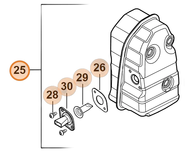 Stihl - 4224-140-0606 - Exhaust Muffler