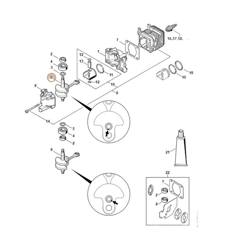 Stihl - 4228-030-0402 - Crankshaft