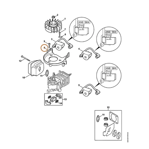 Stihl - 4228-084-1100 - Spiral Housing