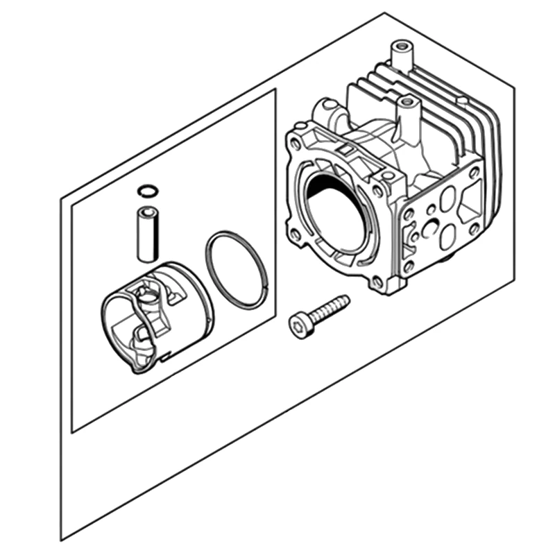 Stihl - 4237-020-1202 - Cylinder With Piston Diameter 34 Mm