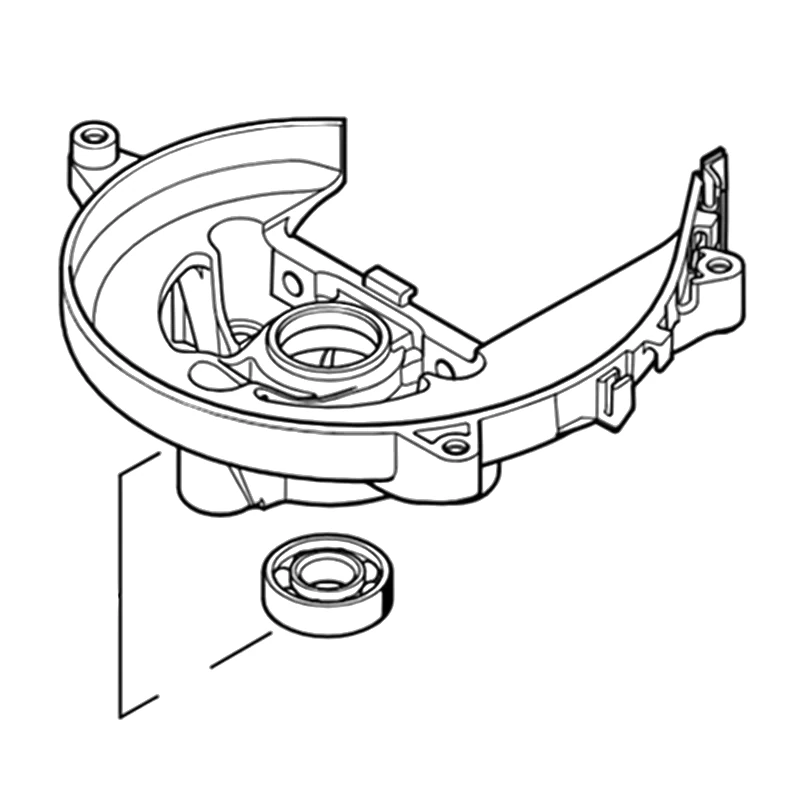 Stihl - 4237-020-2604 - Crankcase Half, Side