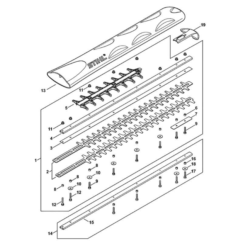 Stihl - 4237-710-5914 - Cutting Device Set 600 Mm / 24 Inches T