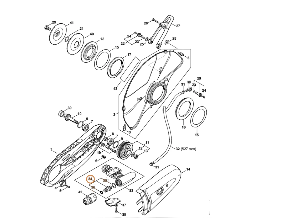 Stihl - 4238-700-7300 - Hose Connector With Strainer