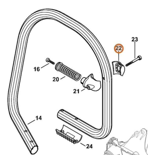 Stihl - 4238-791-0900 - Clamp Cover