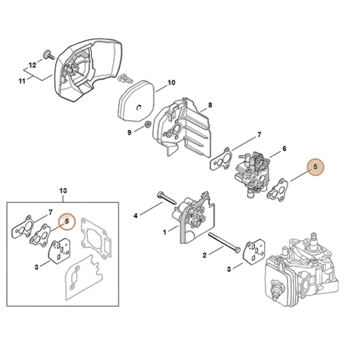 Stihl - 4242-129-0901 - Gasket