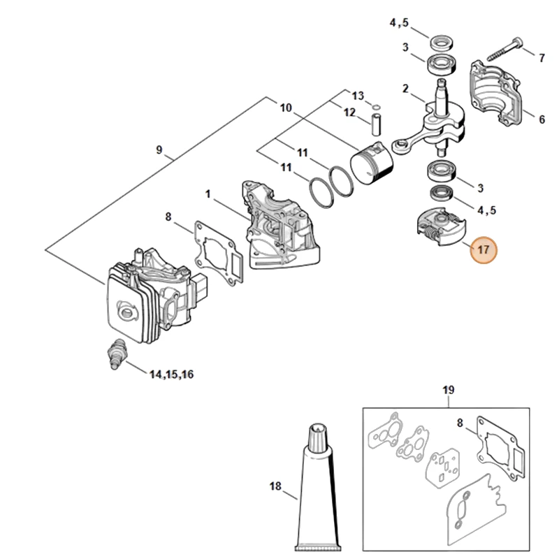Stihl - 4242-160-2000 - Clutch