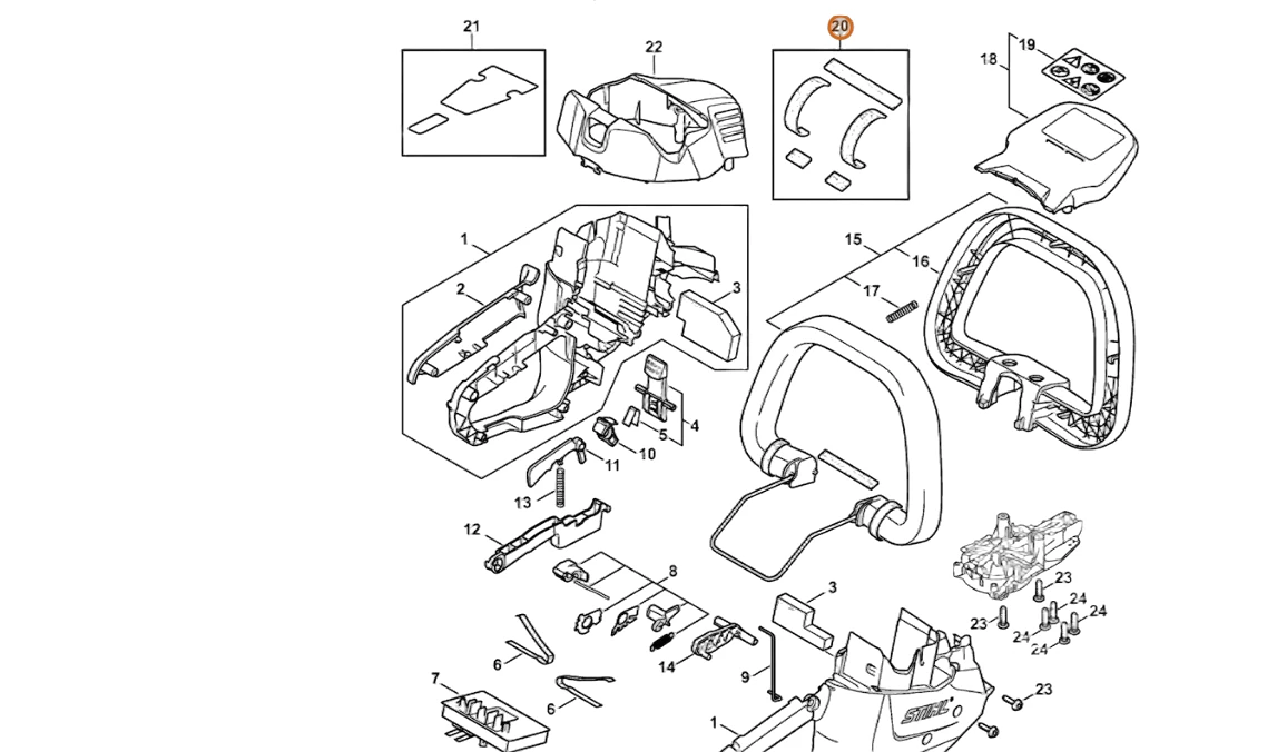 Stihl - 4521-007-1600 - Seal Set