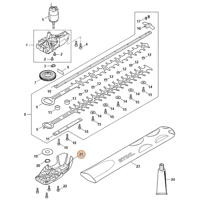 Stihl - 4521-640-5800 - Gearbox Cover