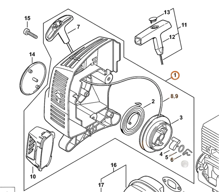 Stihl - 4601-190-4000 - Starting Device
