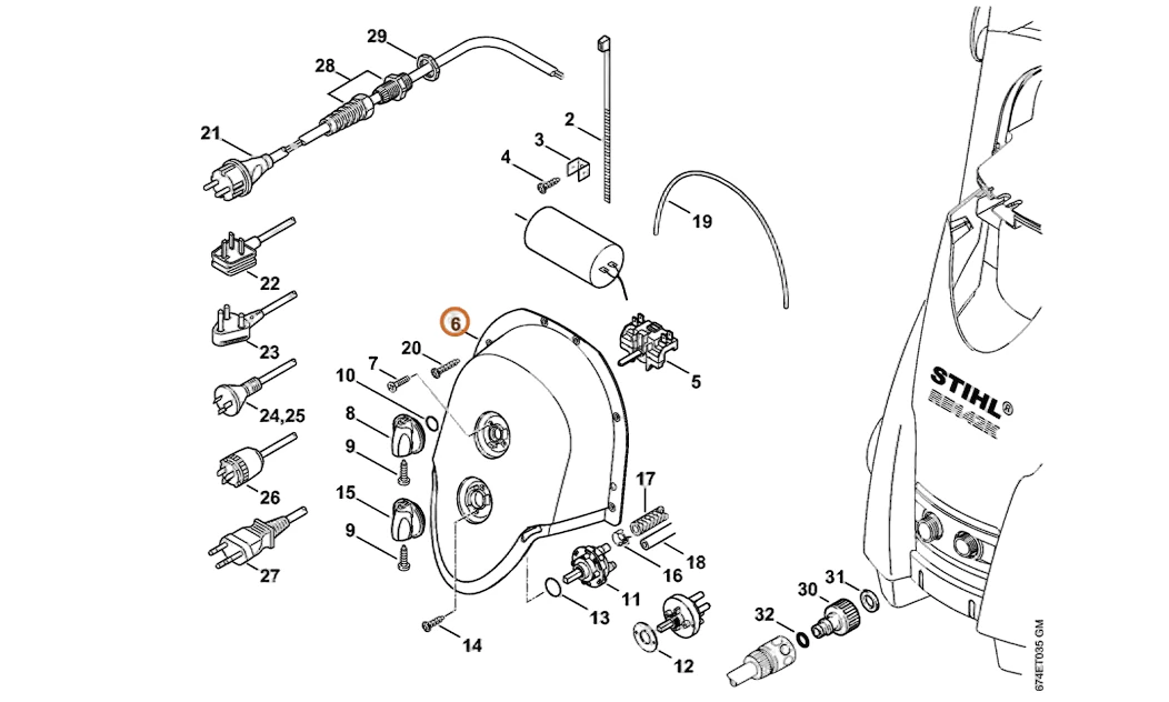Stihl - 4743-430-3600 - Cover