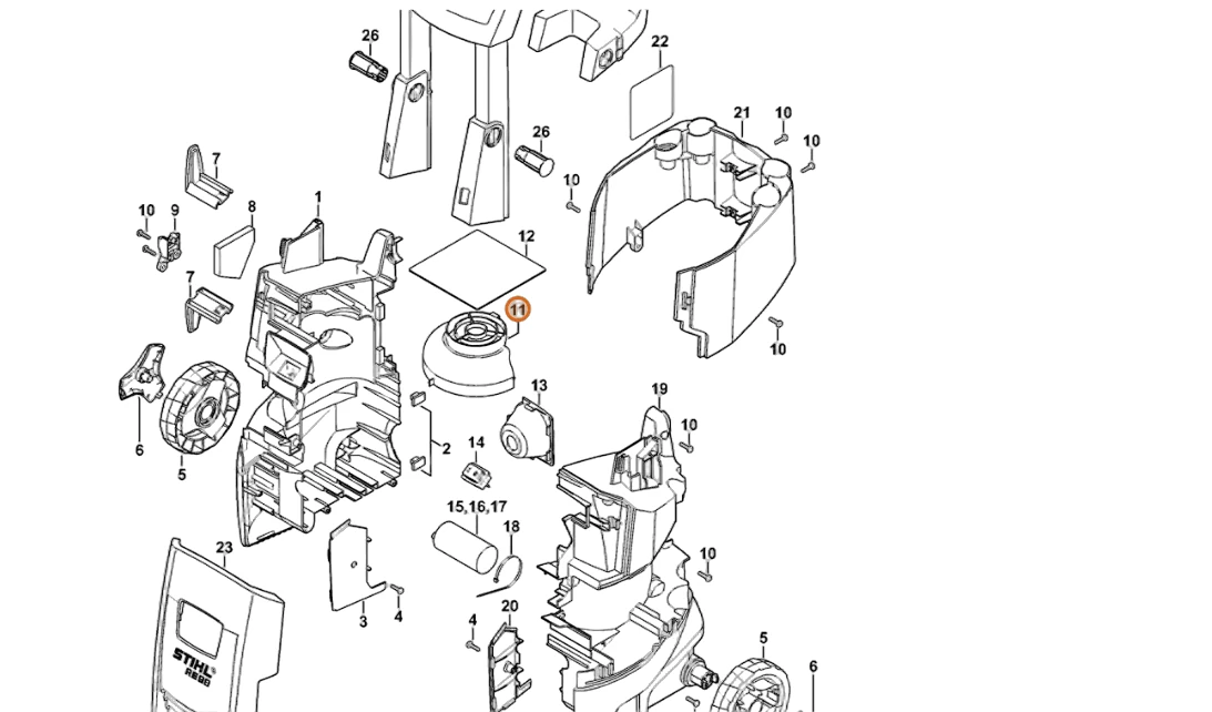 Stihl - 4775-606-0100 - Fan Cover