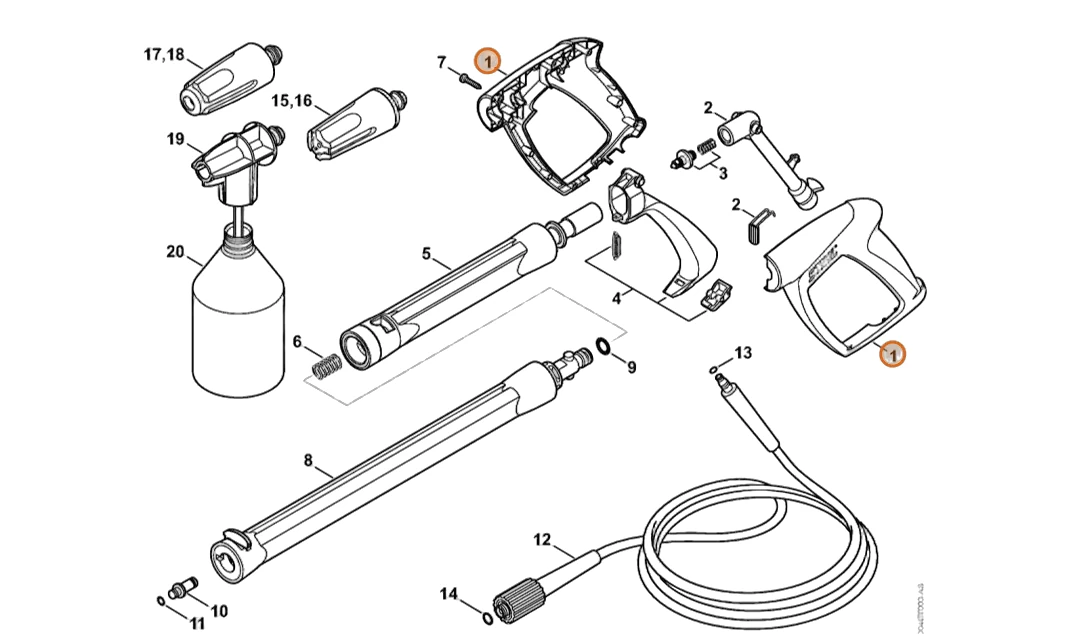 Stihl - 4787-500-6600 - Handle
