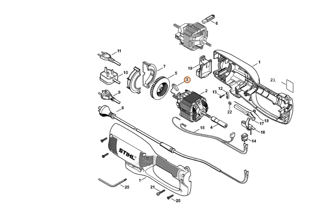 Stihl - 4809-600-2700 - Carbon Brush Set