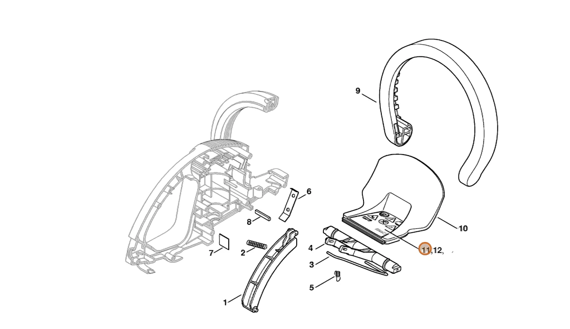 Stihl - 4814-967-1800 - HSE 41 Information Plate