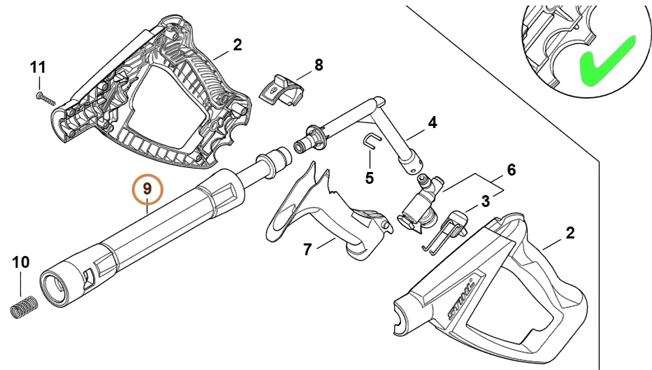 Stihl - 4950-500-1100 - Spray Lance