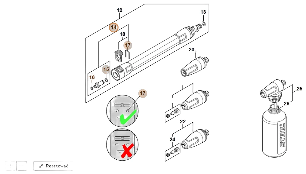 Stihl - 4950-500-6309 - Nozzle