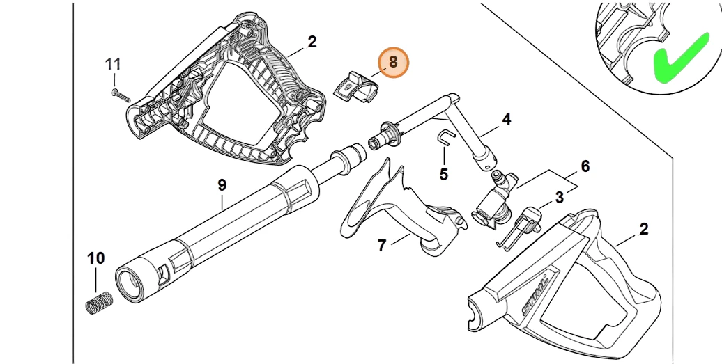 Stihl - 4950-502-1600 - Safety Lever