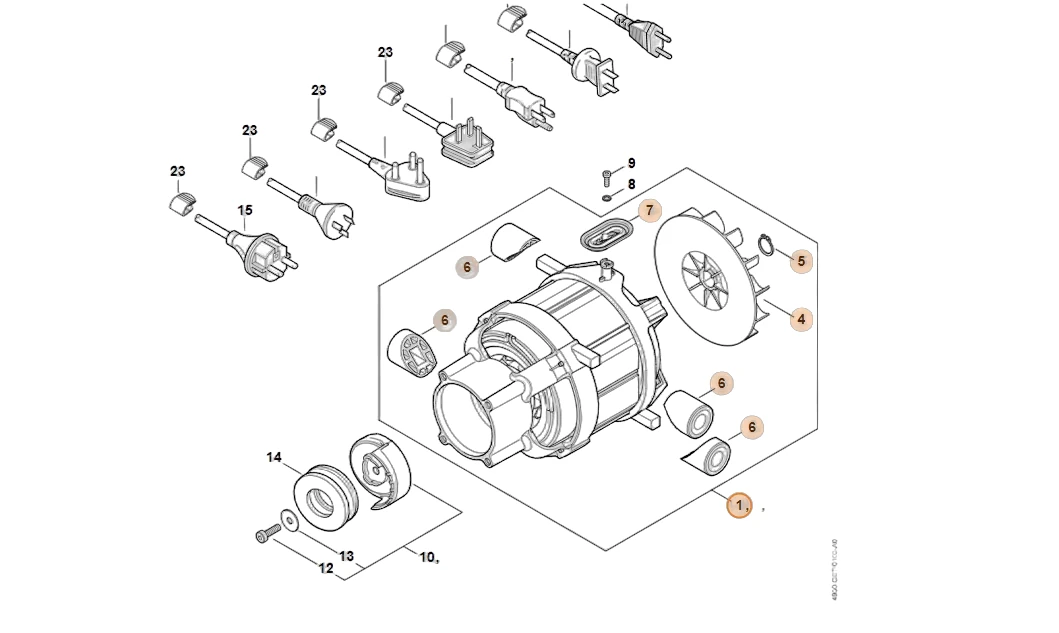 Stihl - 4950-600-0222 - Electric Motor