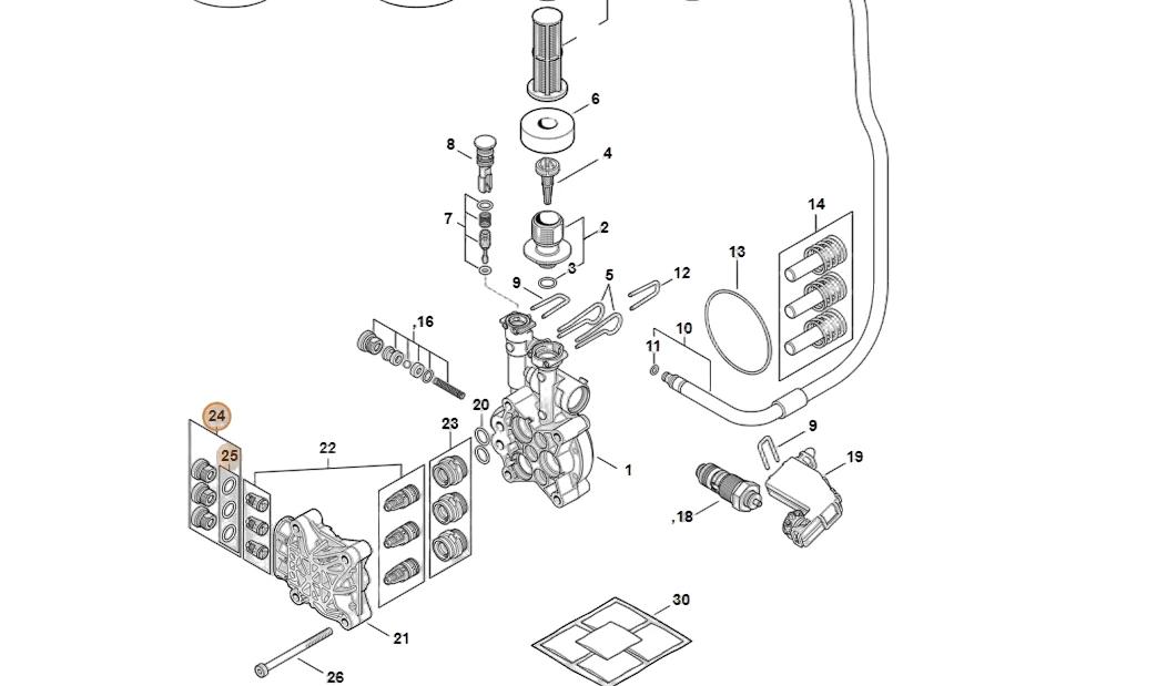Stihl - 4950-700-2300 - Closing Screw
