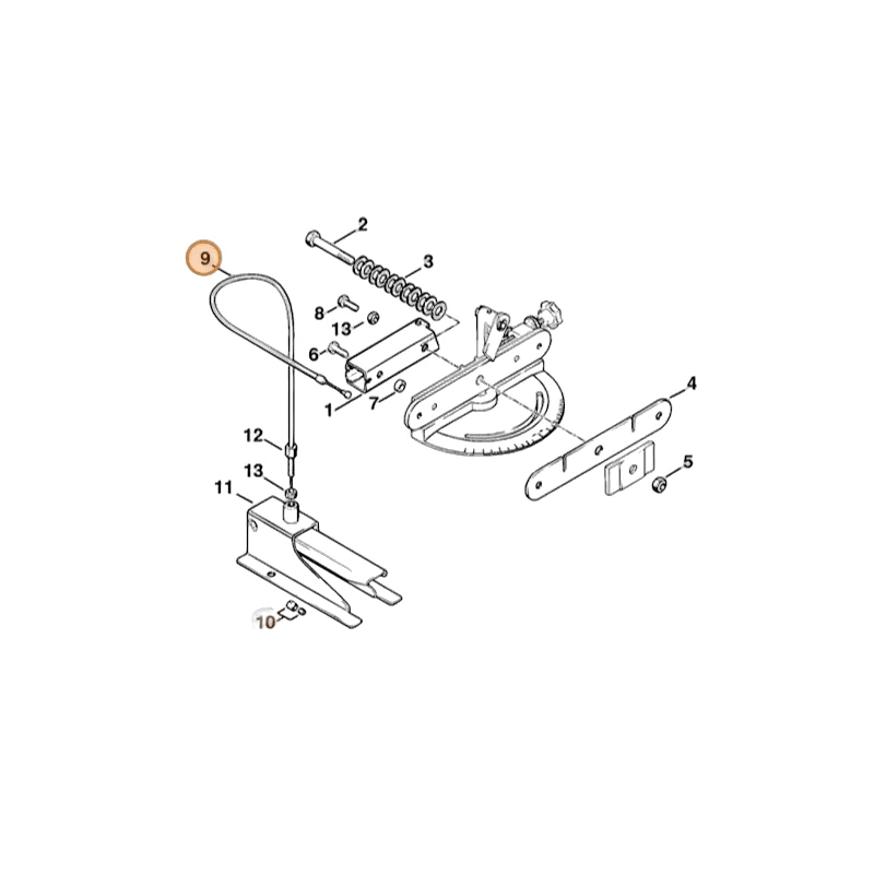Stihl - 5203-750-4100 - Bowden Cable