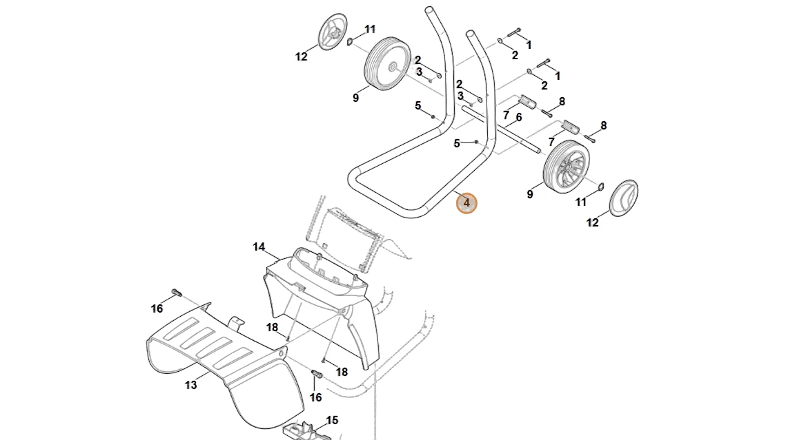 Stihl - 6008-703-2301 - Pipe Frame