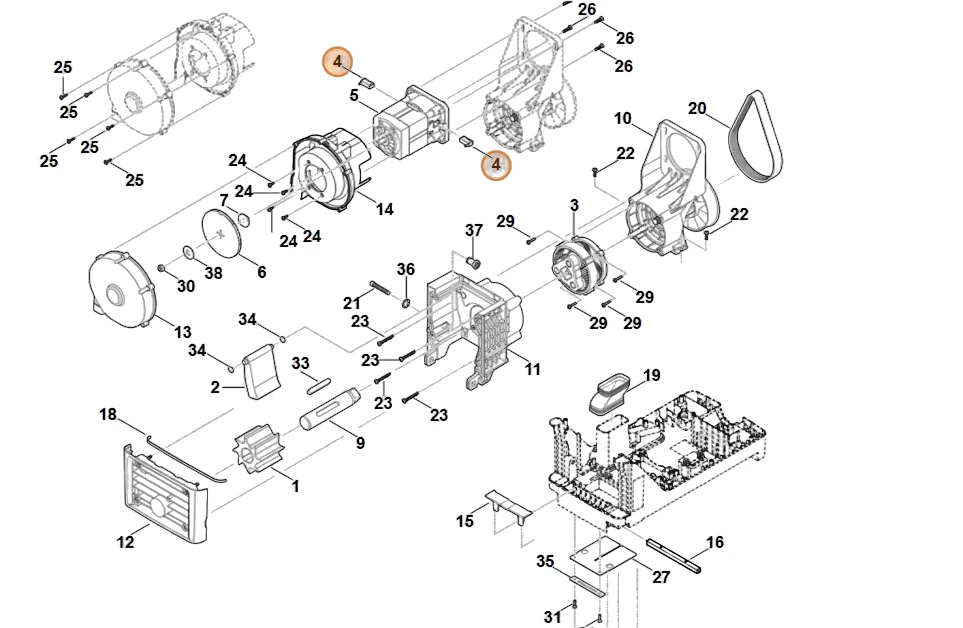 Stihl - 6013-007-1005 - Carbon Brush Set