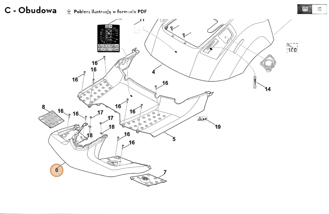 Stihl - 6140-706-0733 - Guard