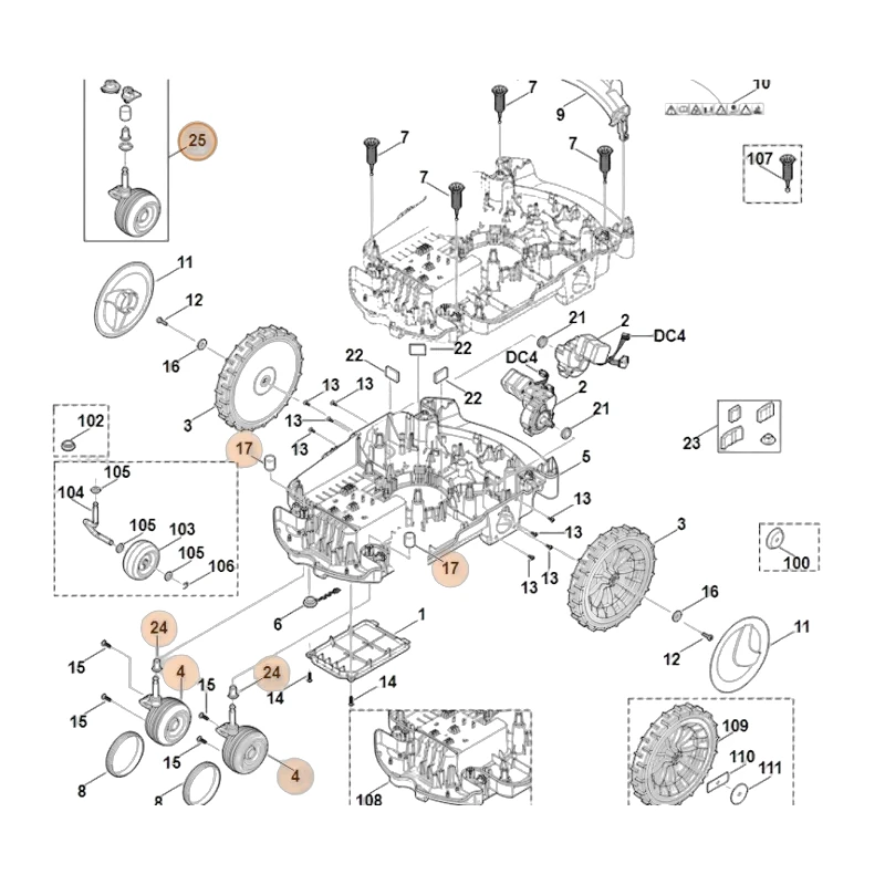 Stihl - 6309-007-1001 - Conversion Kit Front Wheel