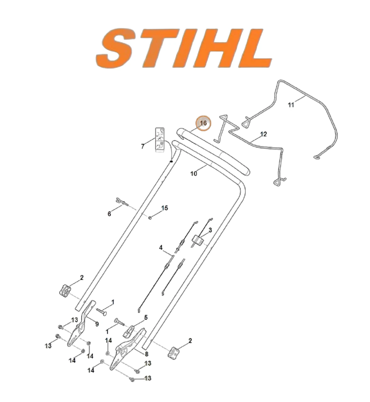 Stihl - 6364-790-0500 - Handle