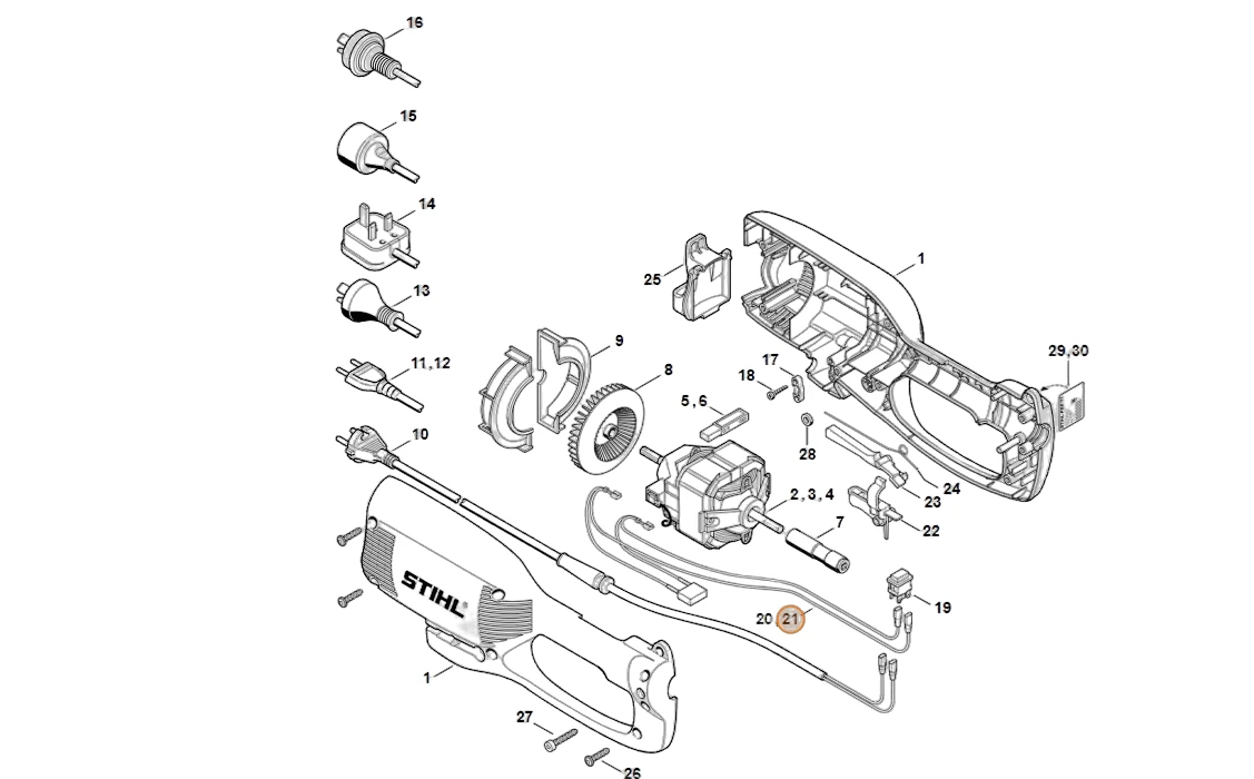 Stihl - 6440-440-1915 - 120 V Cable