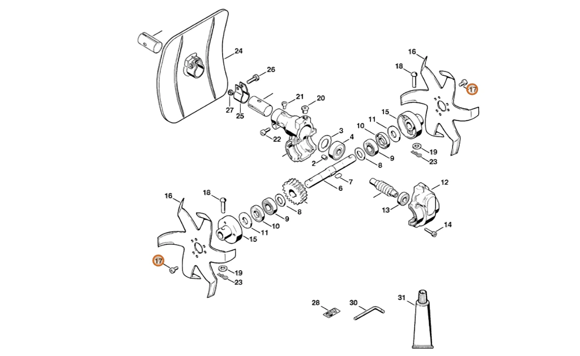 Stihl - 9022-341-1260 - Cylindrical Head Screw IS-M6x12