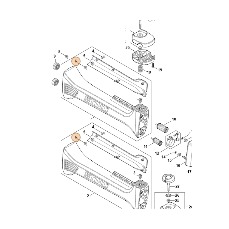 Stihl - 9286-620-9821 - Threaded Clip For Self-Drilling Screws 4.8