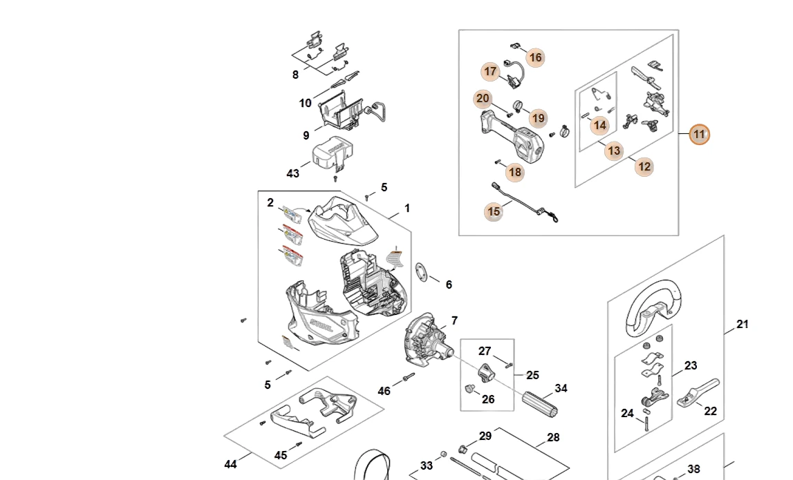 Stihl - FA08-790-1350 - Manipulation Handle