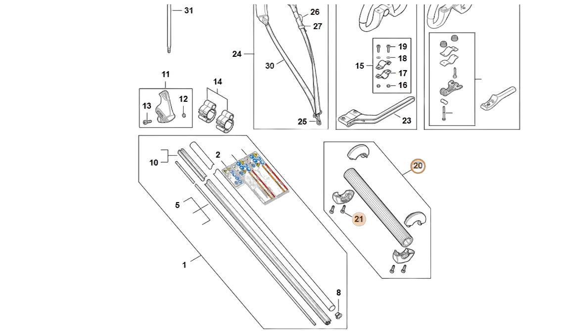 Stihl - HA04-007-1001 - Support Assembly