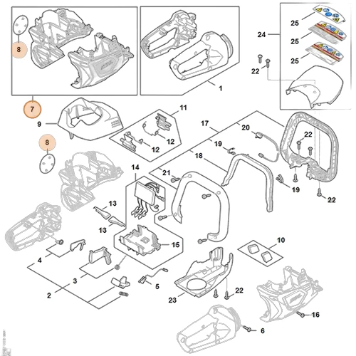 Stihl - HA07-600-0800 - Motor Housing