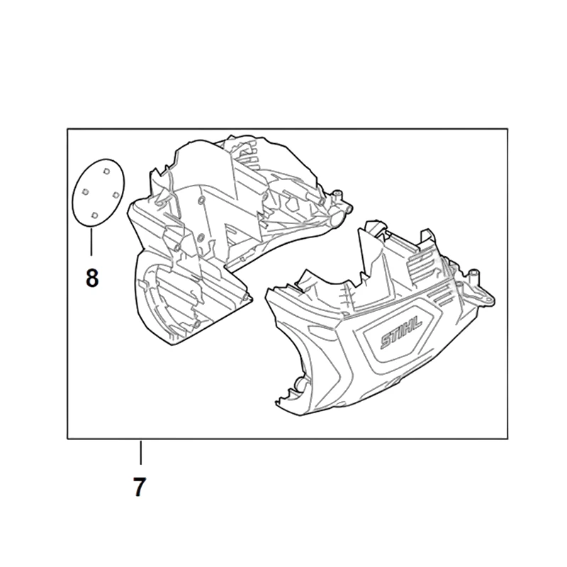Stihl - HA07-600-0800 - Motor Housing