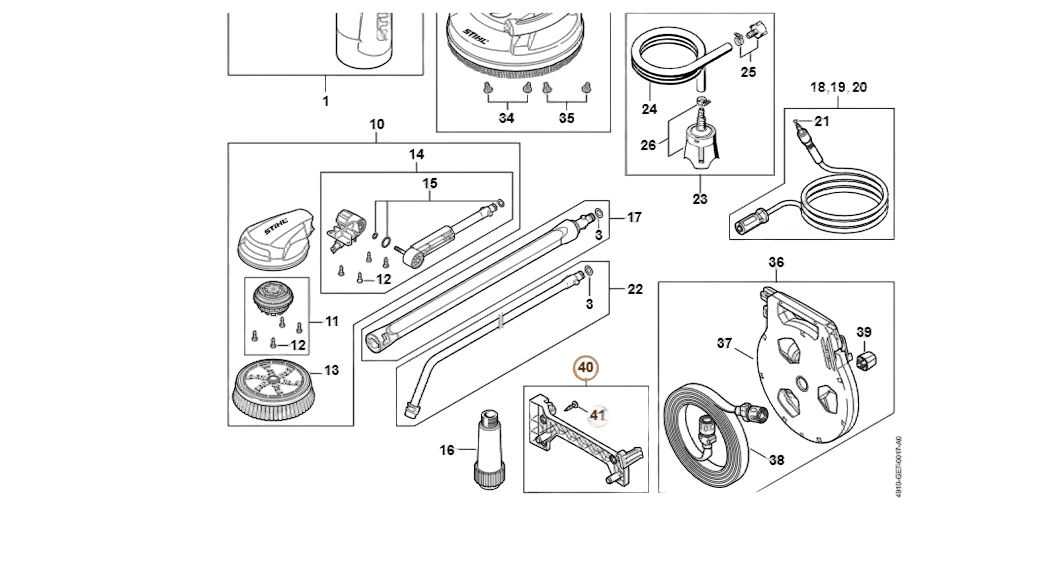 Stihl - RE01-790-5400 - Mounting