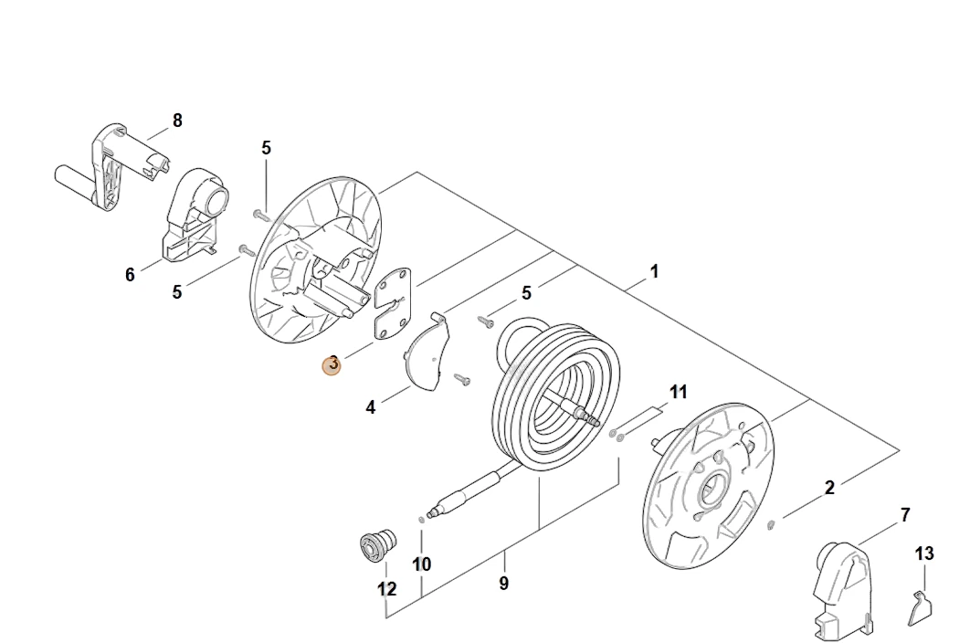 Stihl - RE01-793-1801 - Hose Guide