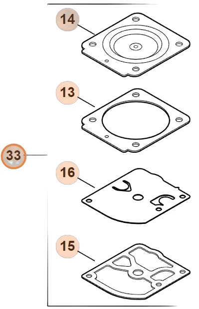 Stihl - Z000-003-K035 - Gasket And Diaphragm Set