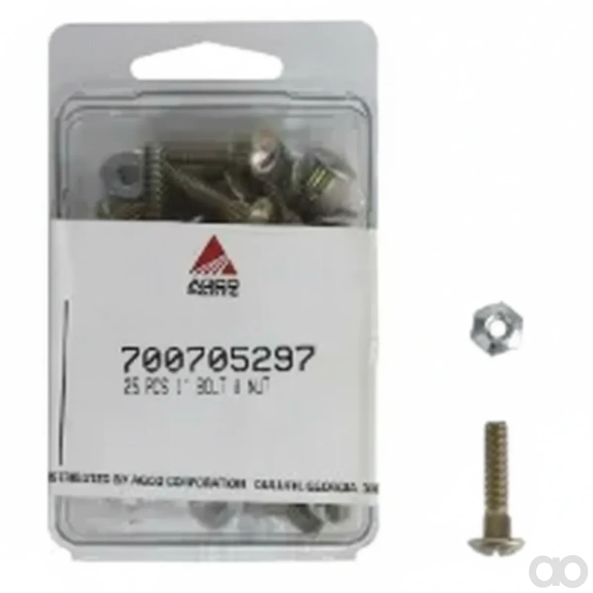 Fendt-700705297 - Nuts & Bolts, 1", 25 pieces of each
