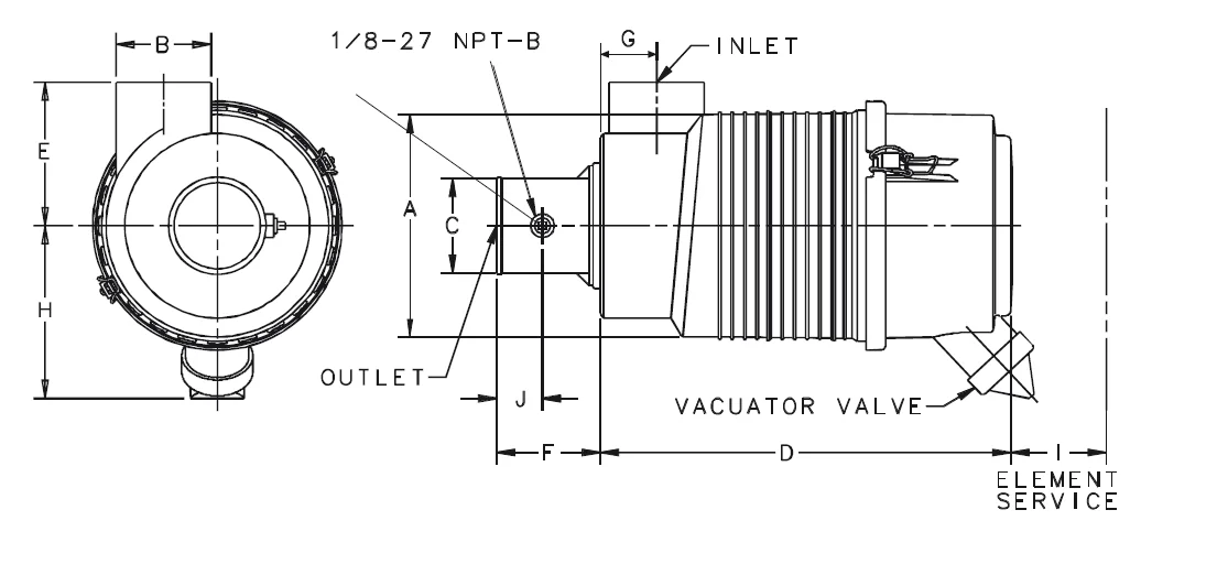 Donaldson - G070017 - Air filter (radialseal fpg)