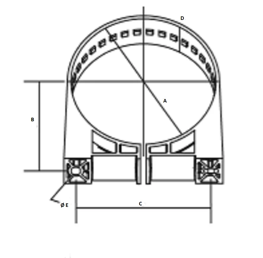 Donaldson - P777151 - Supporto per montaggio 4 pollici Donaldson