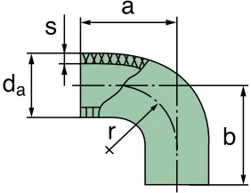 Elsaesser - 39 000 25 146 - Pipe elbow 90°, (sheet metal)