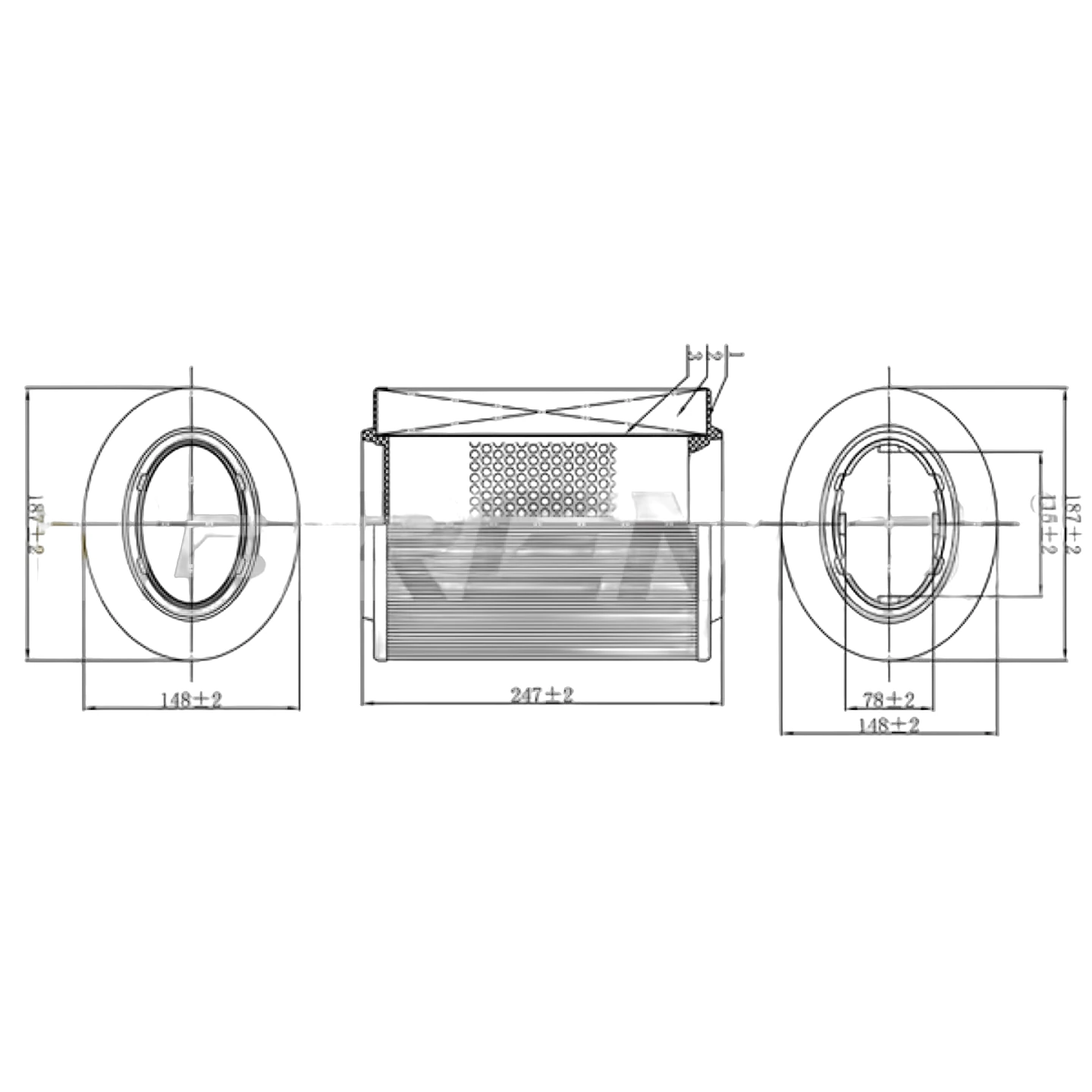 Fil Filter - FA-0526 - Air filter housing