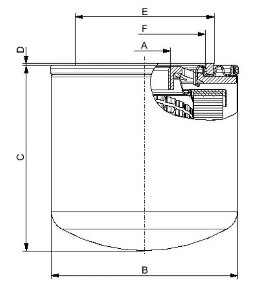 Fil Filter - FO-0455 - Hydraulic filter spin-on